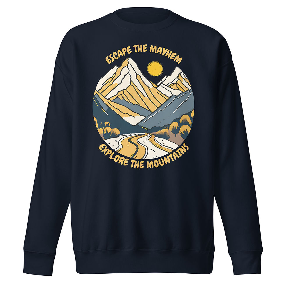 Thumbnail: Escape The Mayhem Unisex Premium Sweatshirt