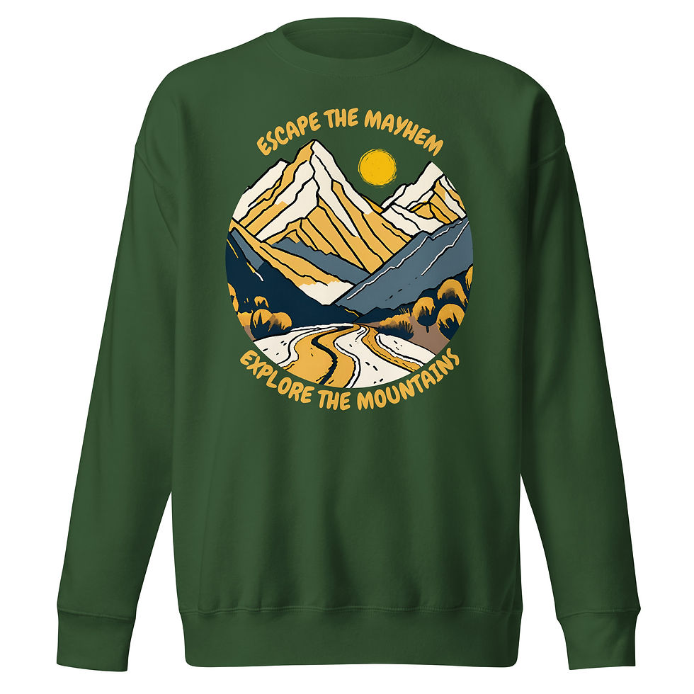 Thumbnail: Escape The Mayhem Unisex Premium Sweatshirt