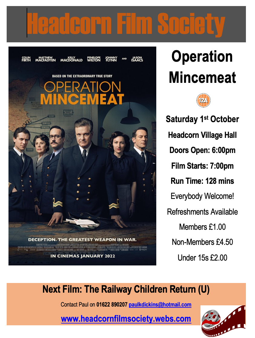 Headcorn Film Society October Screening