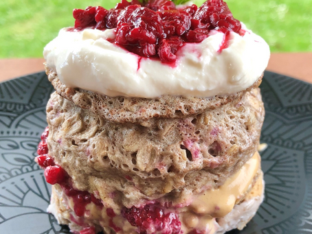 Peanut, Strawberry & Jam Mug Cake