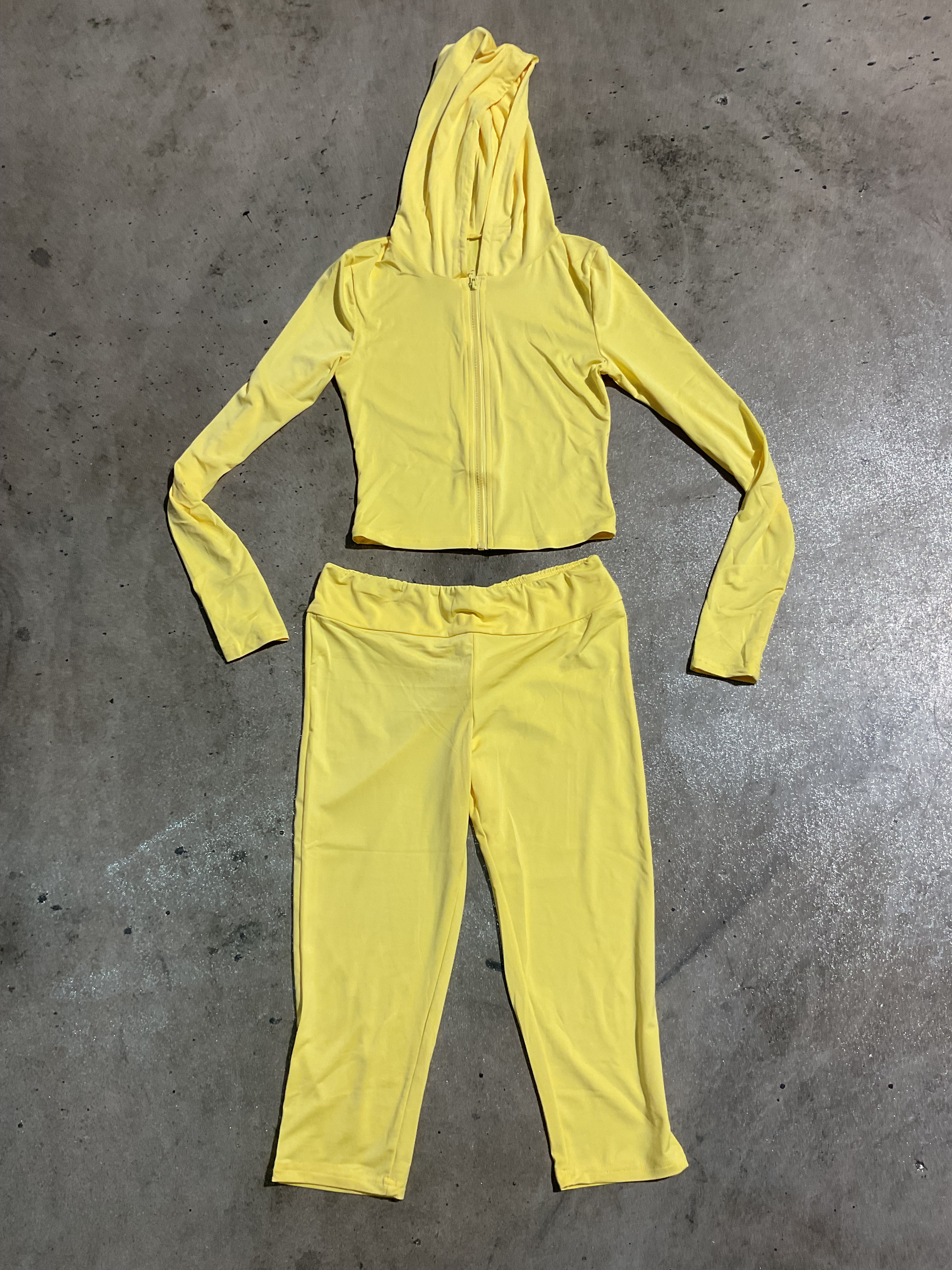 Zipped Jacket Capri Set