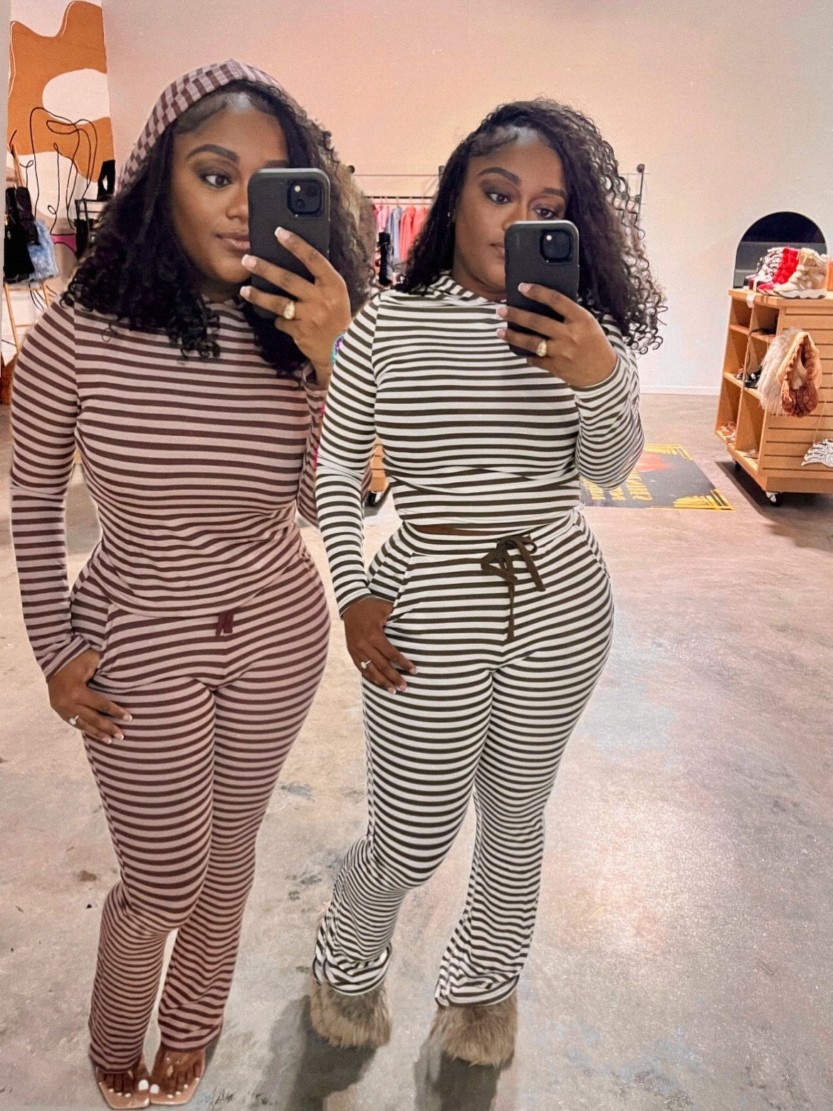 LivnRm Striped Pants Set