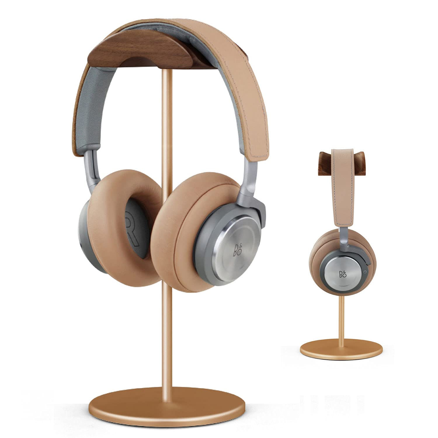 Sellwell Headphone Stand Gaming Headset Holder Wooden Headphone Holder Hanger wi