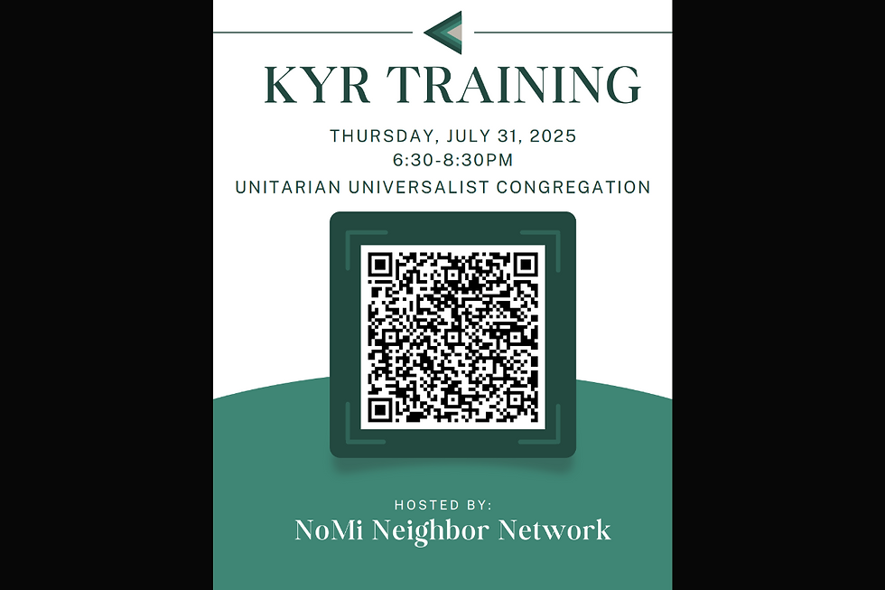 NoMi Neighbors Network Know Your Rights Training