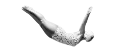 woman diving