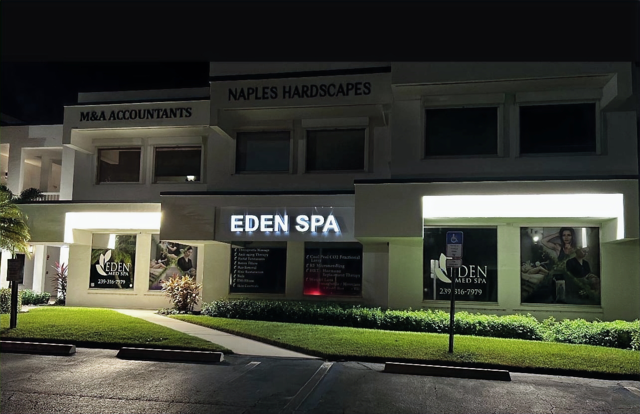 Eden Med Spa location at 2391 Tamiami Trail, Naples, Florida