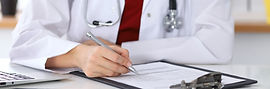 Doctor Checking a Form