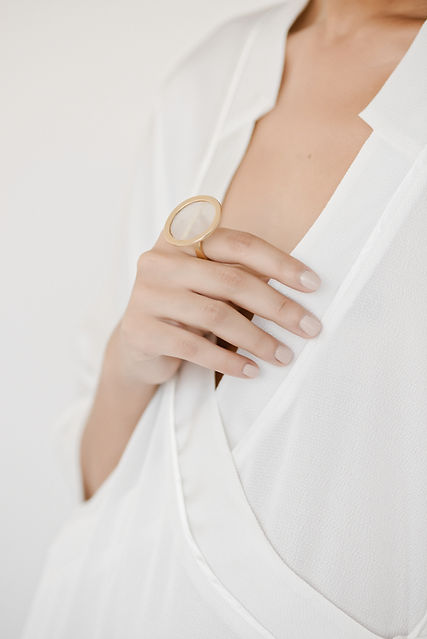 golden statement Pagoda ring