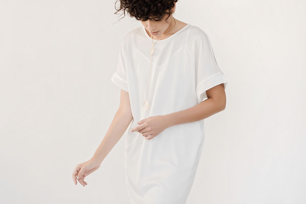 T dress, white satin silk dress