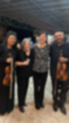 Kathia Rivera -violin and Genesis logistics; Carol Cook, Mickey Xun, and Franklin Rodríguez -Genesis concertmaster and the orchestra personnel manager.