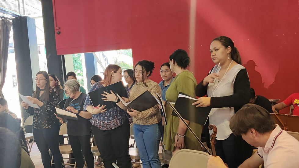 Treble choir ready to roll!