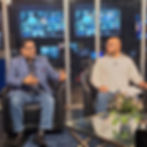 Raúl at Canal 8 Honduras for an interview