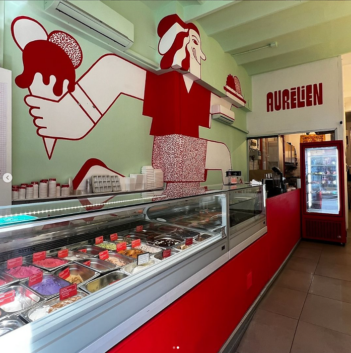 Vista de la Heladeria