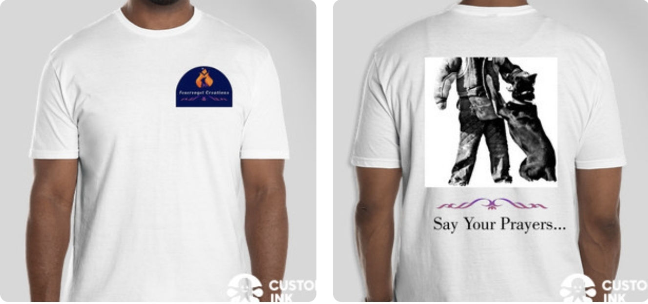 Say Your Prayers K9 t-shirt