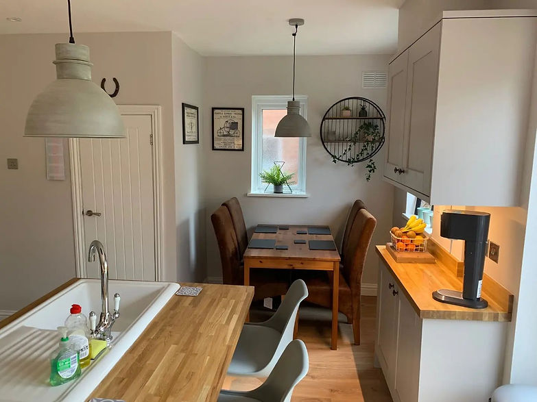 Kitchen with an island