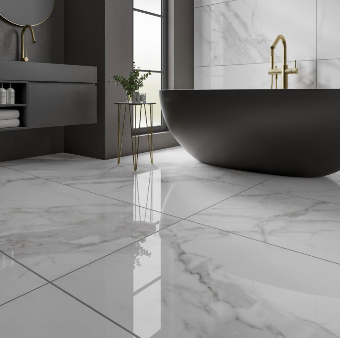 Hannah Polished Glazed Porcelain W&F 600x1200mm (Box of 2)