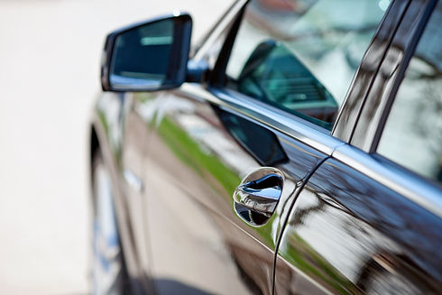 Black car door