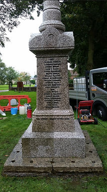 War memorial from a memorial mason