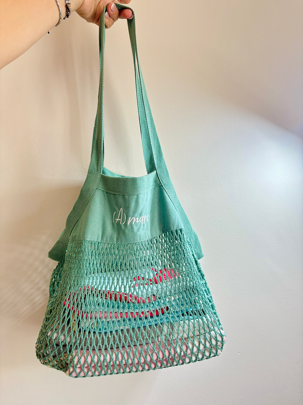 Miniatura: Borsa a rete spiaggia o porta spesa