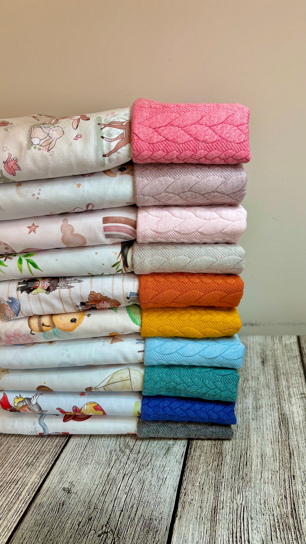 Miniatura: Copertine leggere con jersey trecciato