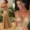 Thumbnail: Sequin Shiny Evening Gown v Neck Backless