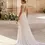 Thumbnail: Lace Open Back High Neck Wedding Dress