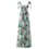Thumbnail: Floral Pleated Chiffon Long Dress