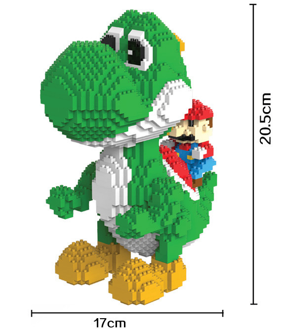 縮圖：HC Super Mario Luigi Yoshi Pikachu Mini Building Blocks