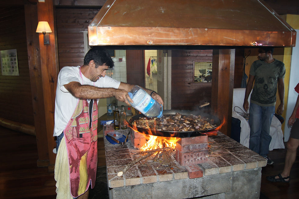 Paella au feux de bois