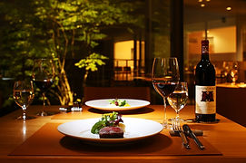 Night view inside the restaurant