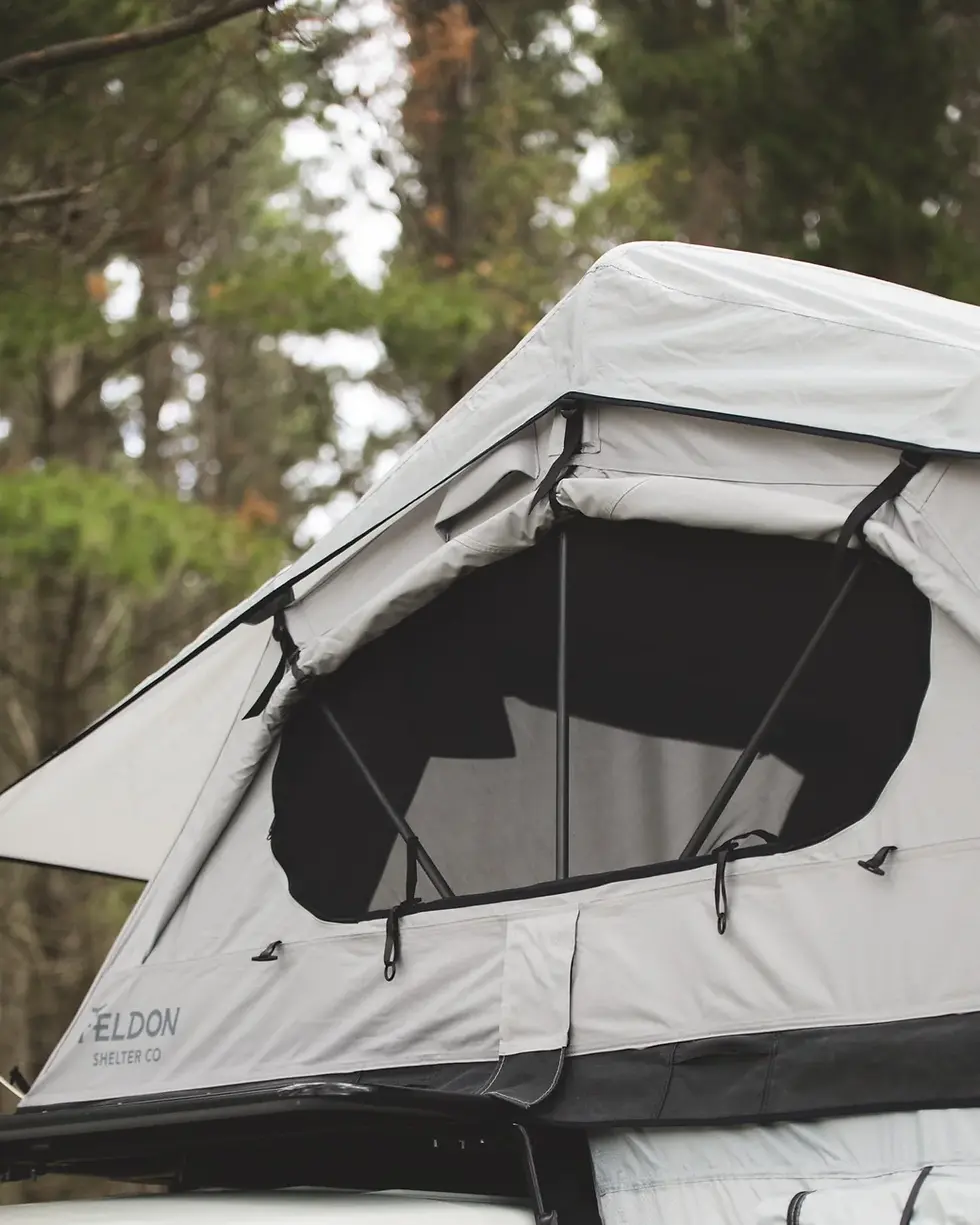 Thumbnail: CROW'S NEST EXTENDED ROOFTOP TENT - GREY - BY FELDON SHELTER