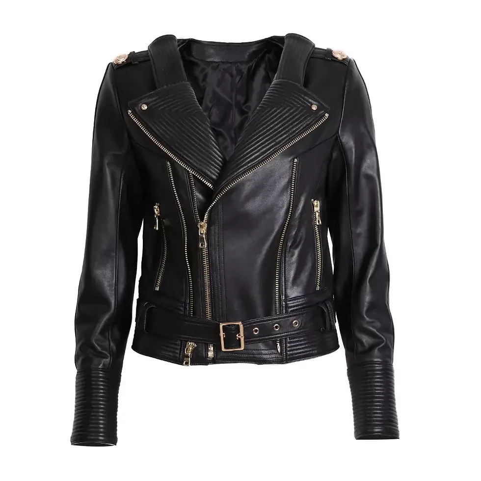 Thumbnail: Real Leather Jacket Women Leather Jacket Ladies Genuine Leather Jacket