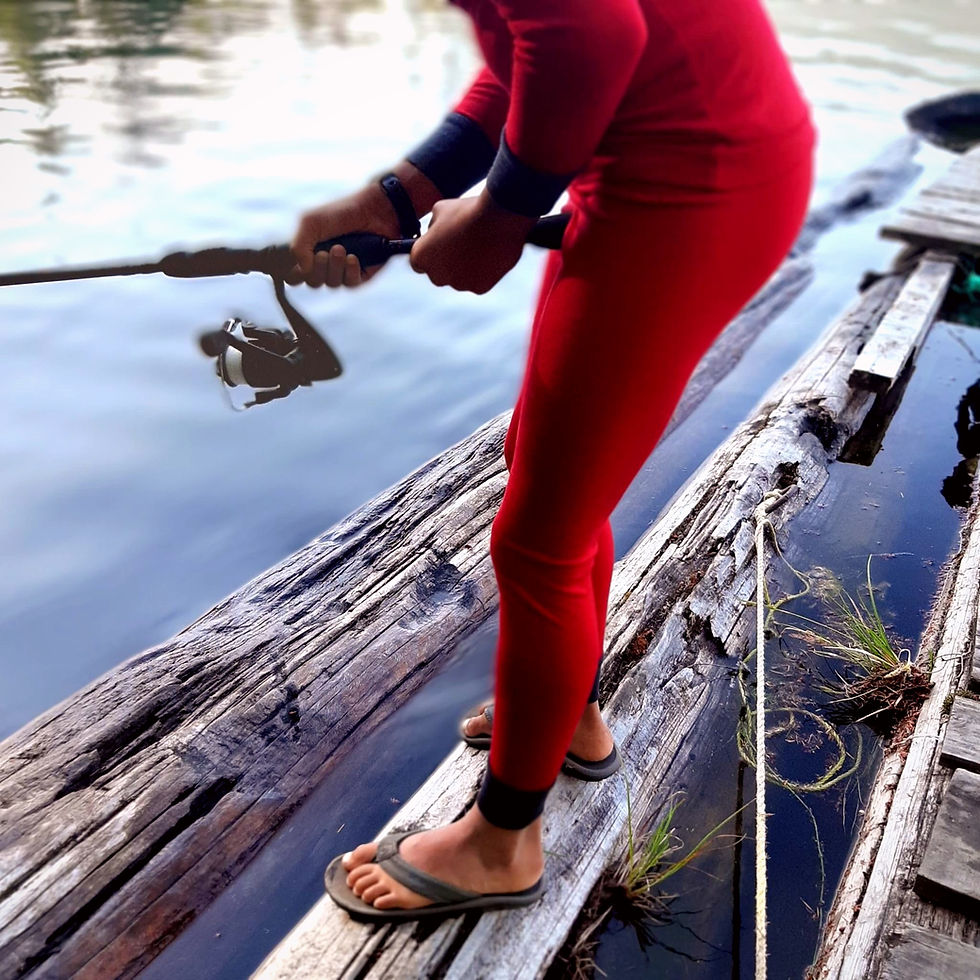 Thumbnail: Merino Wool Ruby Fire Pants