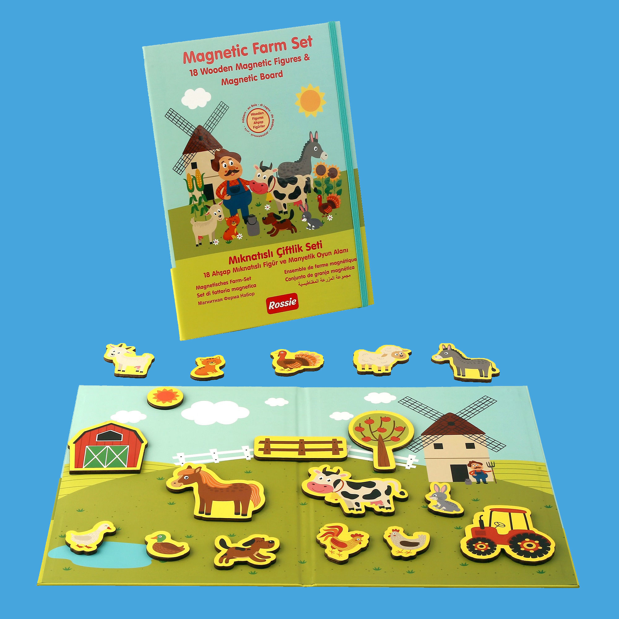 Wooden Magnetic Farm Set