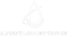 Alfred's Laundry Service Logo White NYC