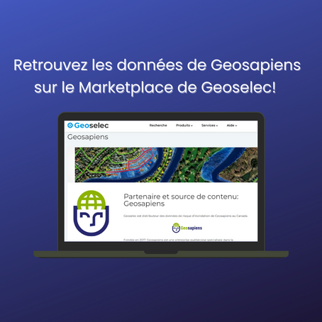 Nos données de modélisation des inondations seront disponibles sur la boutique en ligne de Geoselec!