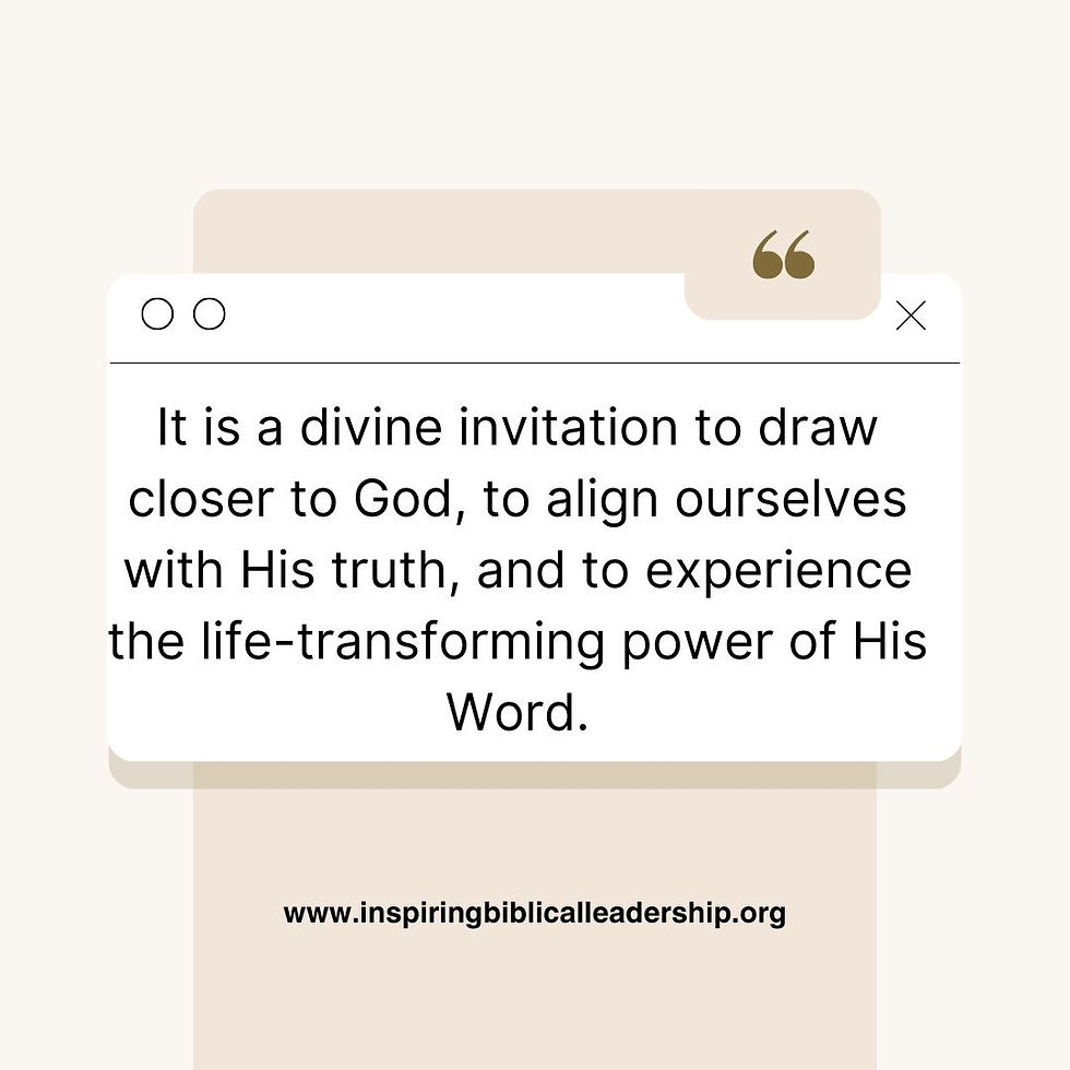 Inspiring quote on meditation: It is a divine invitation to draw closer to God, to align ourselves with His truth, and to experience the life-transforming power of His Word.