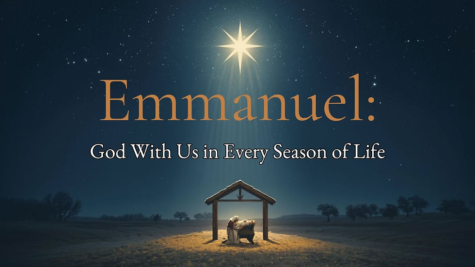 Christmas: Jesus in a manger