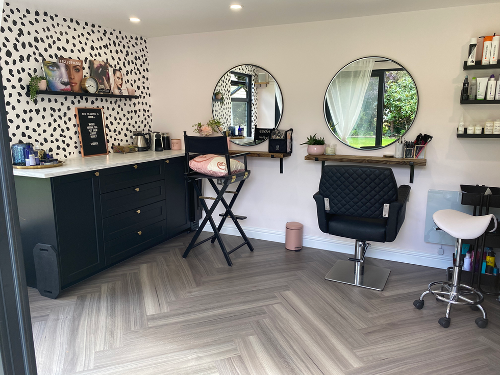 Bespoke garden home salon in Camberley