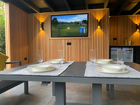 Bespoke outdoor kitchen with oven in Ascot