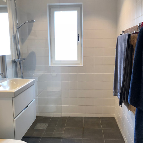 Badrumsrenovering av originalbadrum i lägenhet i Solna. Badrummet renoverades av Badrumsgruppen