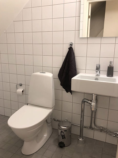 Gästbadrum efter renovering med totalentreprenad av Badrumsgruppen