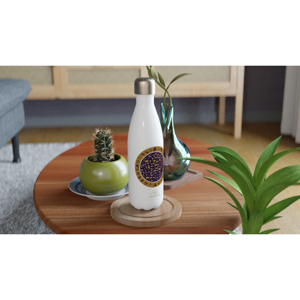 Stainless Steel Water Bottle | GOLD DEEP BLUE