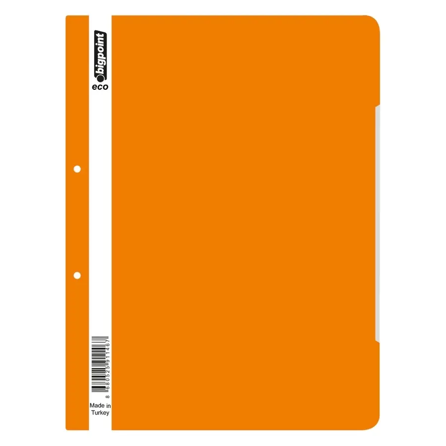 Turuncu Plastik Eco Telli Dosya A4 (Bigpoint Bp296-45)