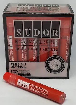 SÜDOR TAHTA KALEMİ KARTUŞU KIRMIZI