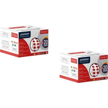 Tanex Kırmızı Nokta Etiket (2 cm, Kutulu)