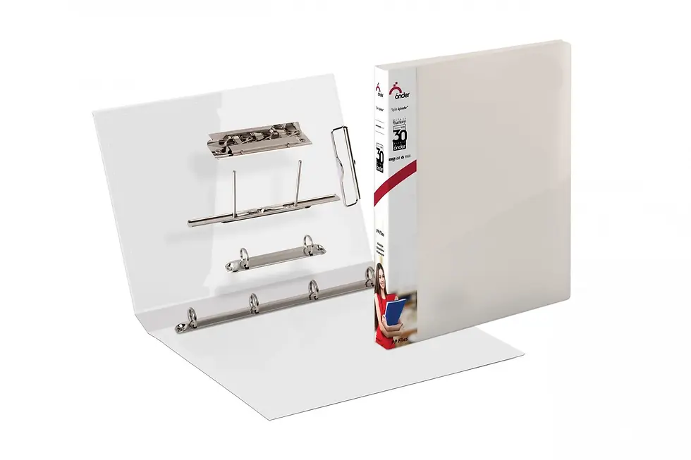 Buzlu Şeffaf İç Cepli A4 Plastik Sıkıştırmalı Dosya Önder (1108-0)