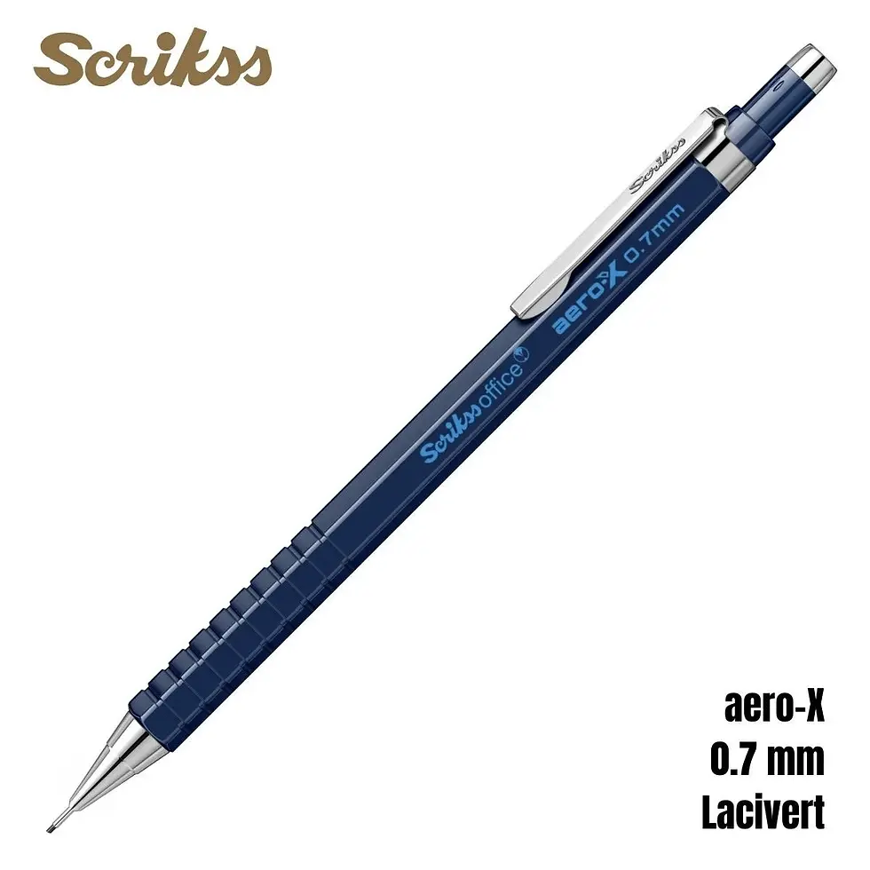 Scrikss Aero-X 0,7 Mm Lacivert Versatil Kalem