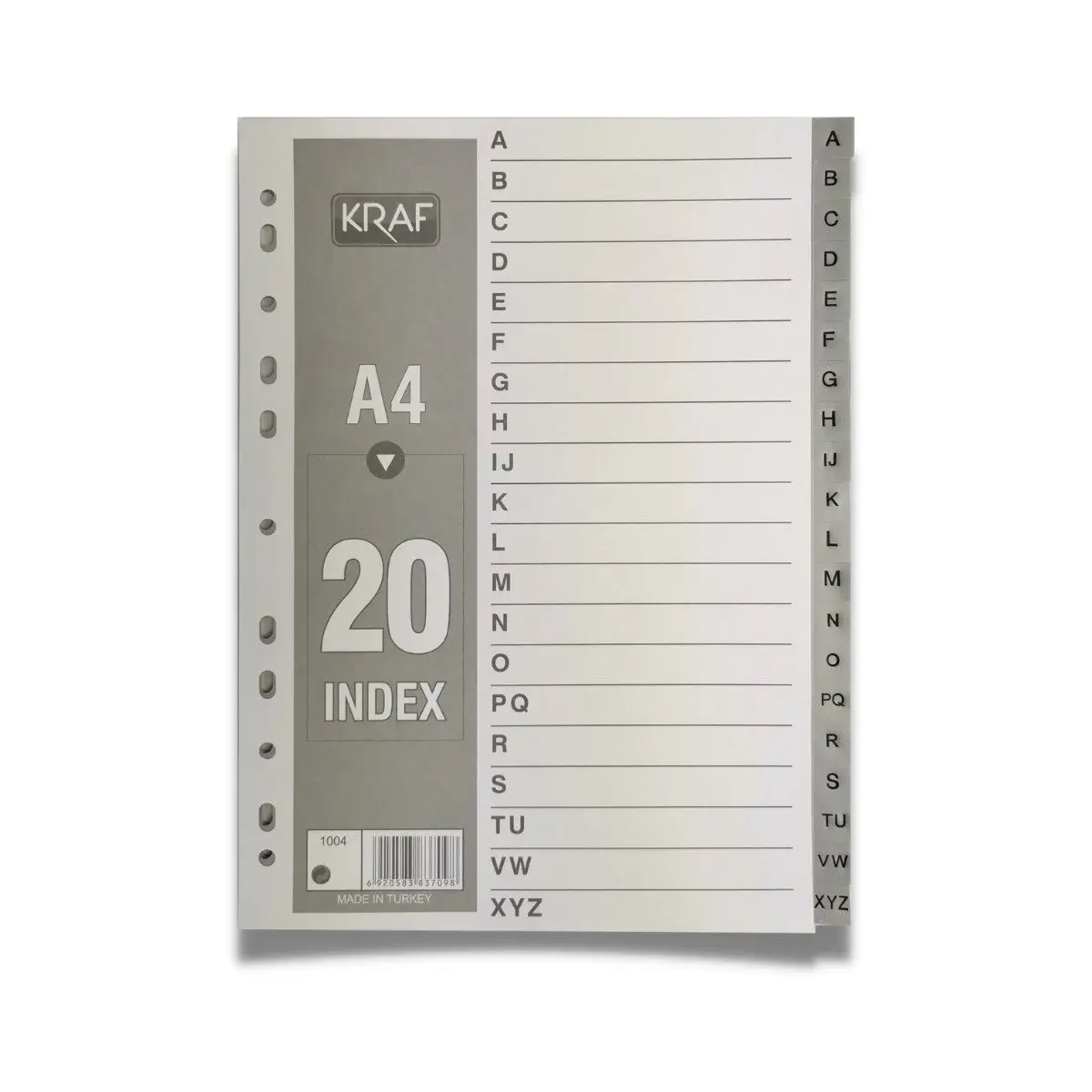 Kraf 1004 A4 Plastik A-Z Harf Separatör