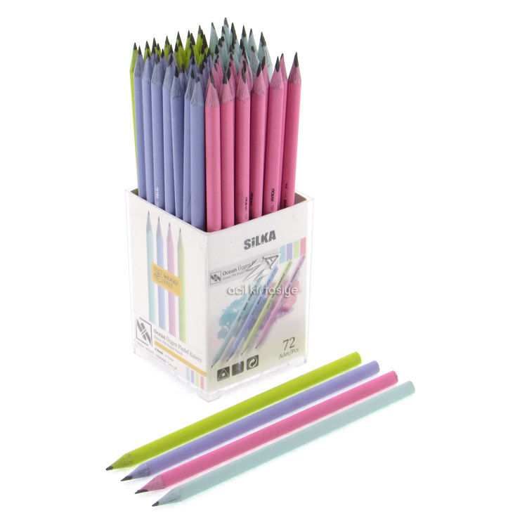 Silka Ocean Pastel Üçgen Kurşun Kalem HB Siyah (Kl1.Tsp-72)